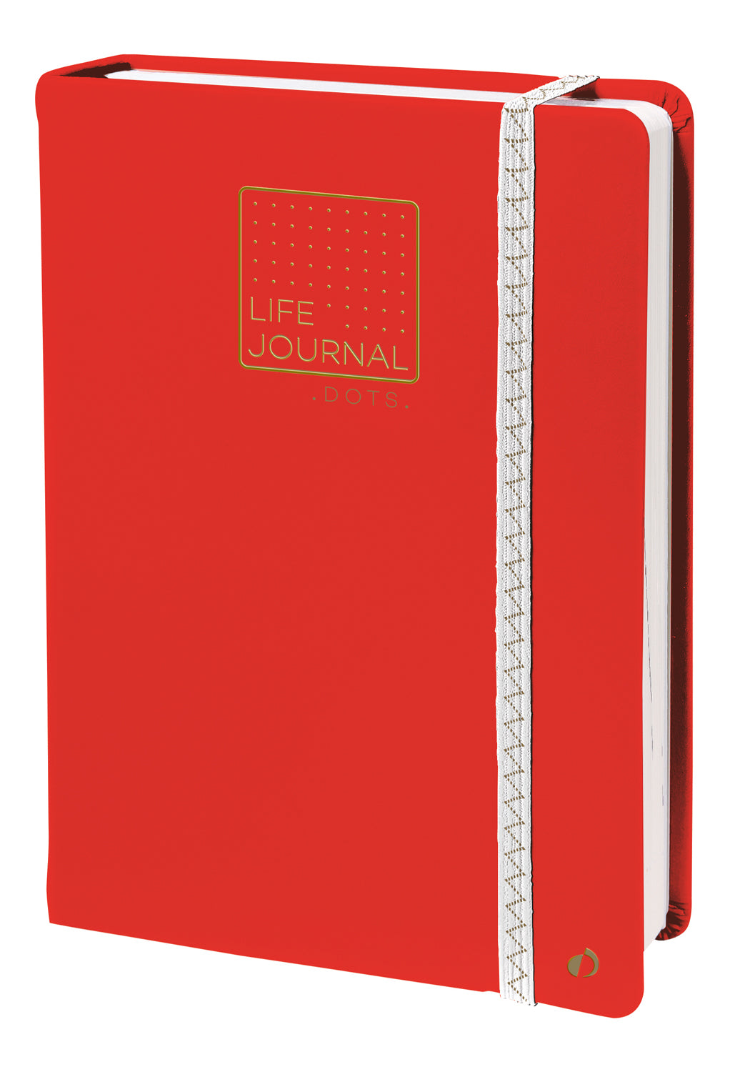 Quo Vadis Life Journal Red Dot Grid Ruled Notebook - A5 - 210 mm x