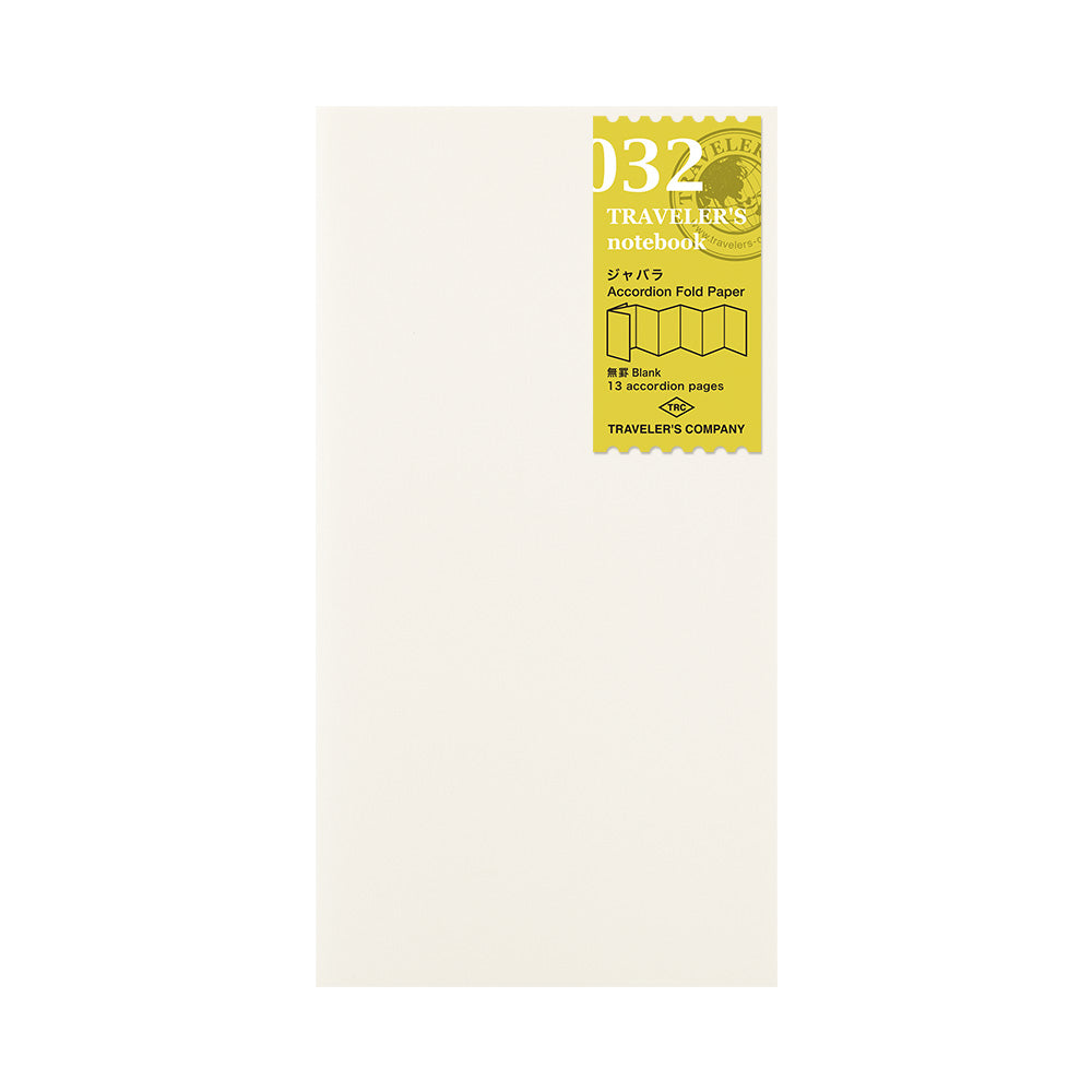 Traveler's Company Notebook Refill 032 Accordion Fold Paper - A5-