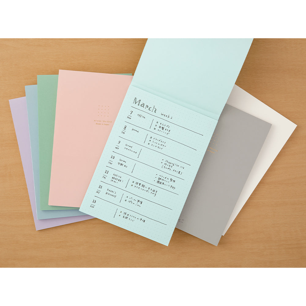 Midori A5 Dot Ruled Colour Paper Pad