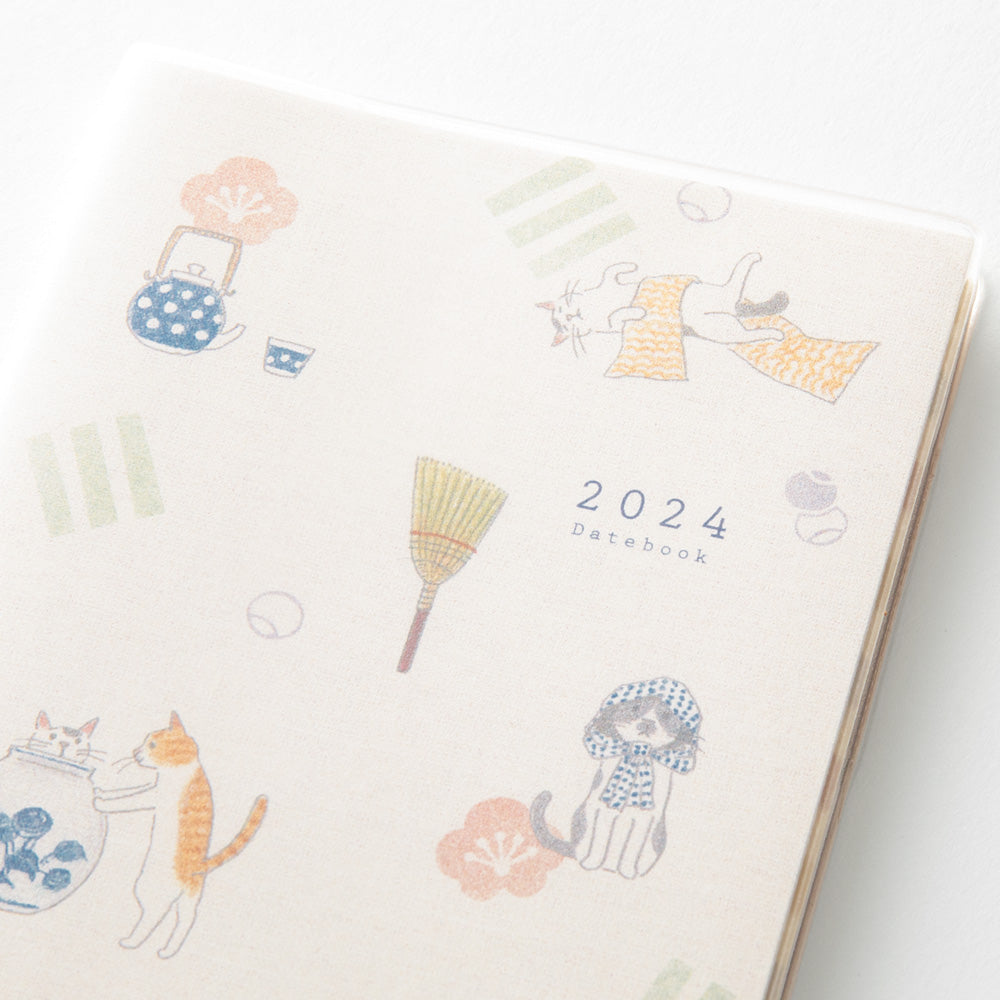 Midori Pocket Diary Cat 2024 - Mini