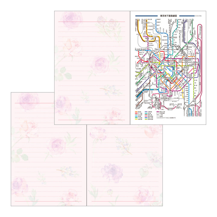 Midori Pocket Diary Country Time Flower 2024 - Mini