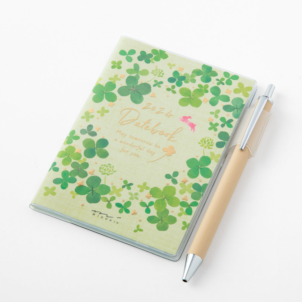 Midori Pocket Diary Clover 2024 - Mini