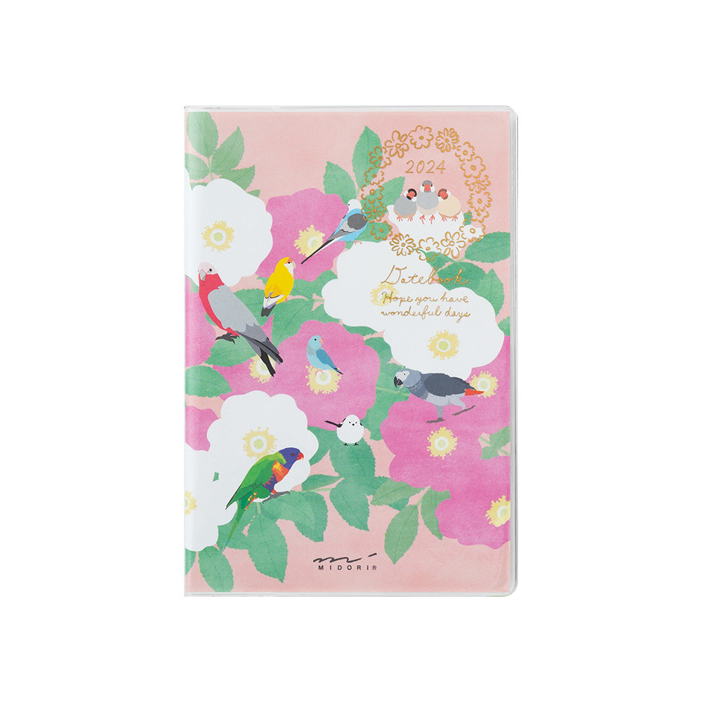 Midori Pocket Diary Bird 2024 - Mini