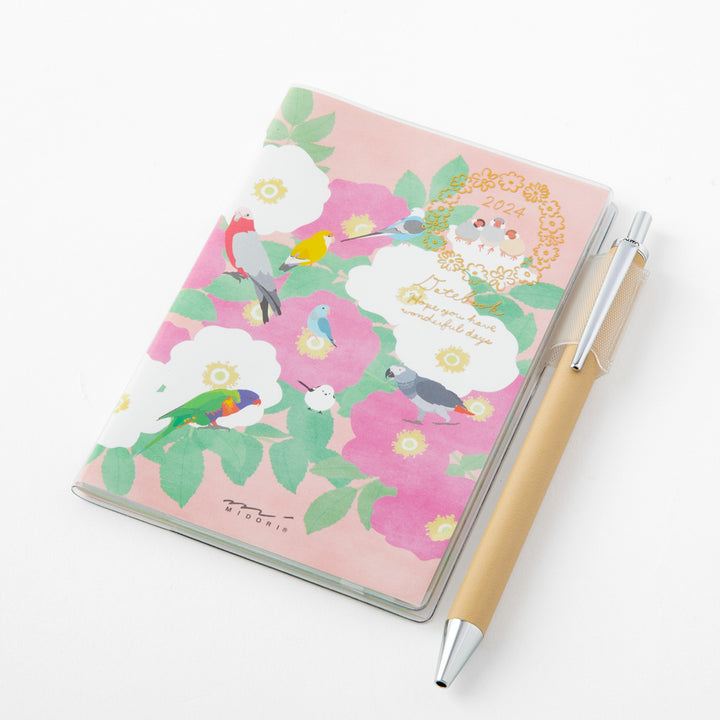 Midori Pocket Diary Bird 2024 - Mini