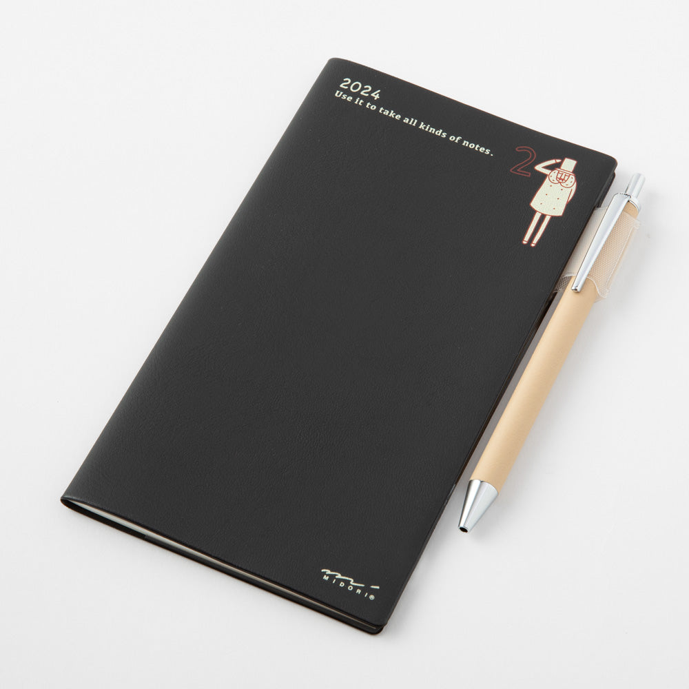 Midori Pocket Diary Ojisan 2024 - Slim