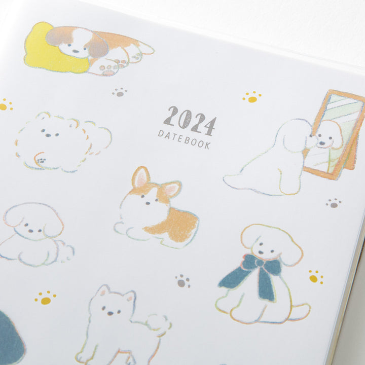 Midori Pocket Diary Dog 2024 - A6