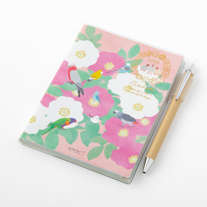 Midori Pocket Diary Bird 2024 - A6