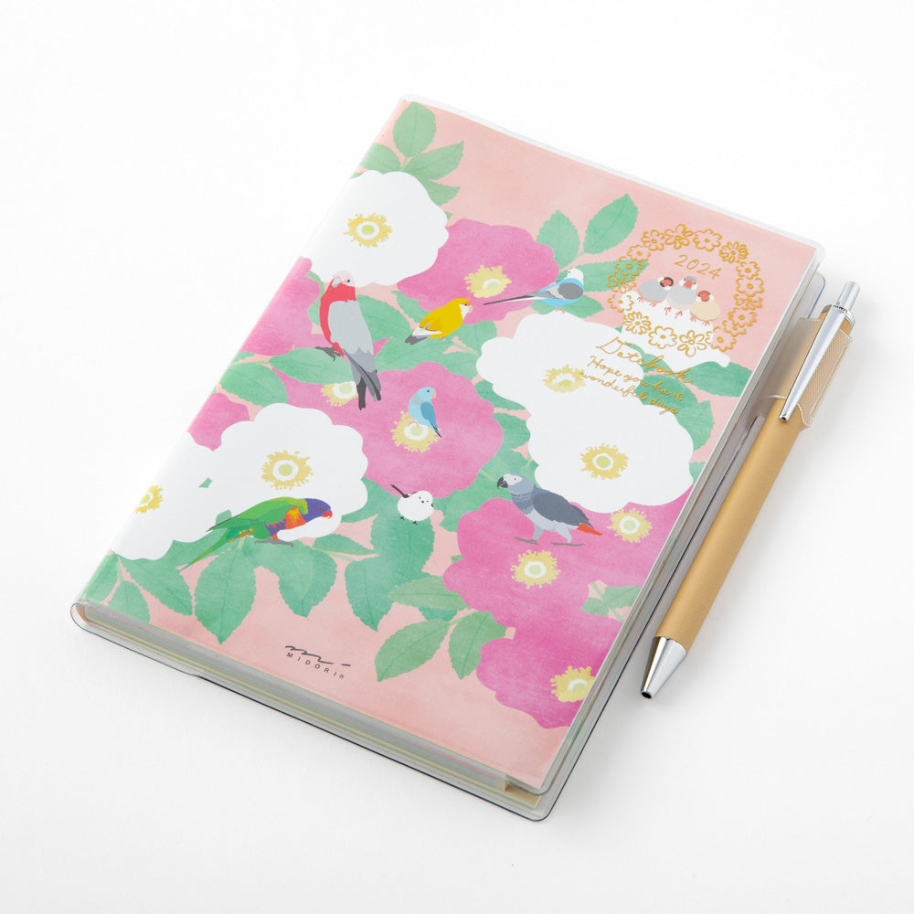 Midori Pocket Diary Bird 2024 - B6