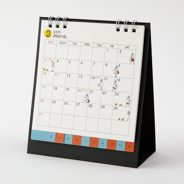 Midori Calendar Ring Ojisan 2024 - S