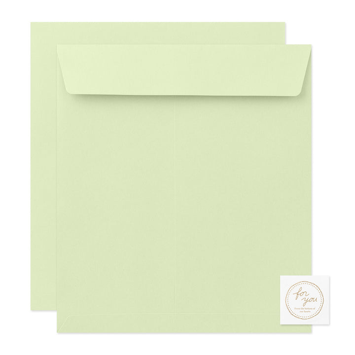 Midori Envelope for Folded Message Cardboard - Yellow Green