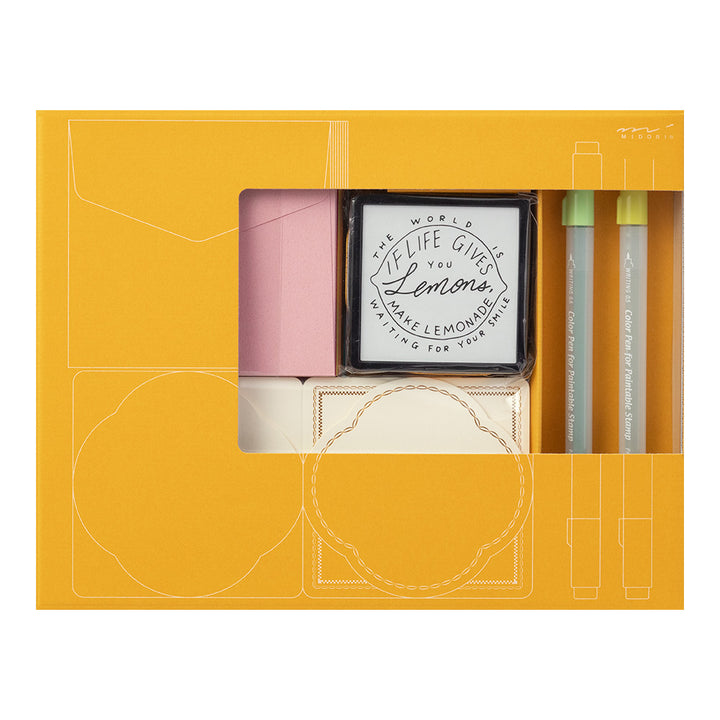 Midori Limited Edition Paintable Stamp Kit - Lemon
