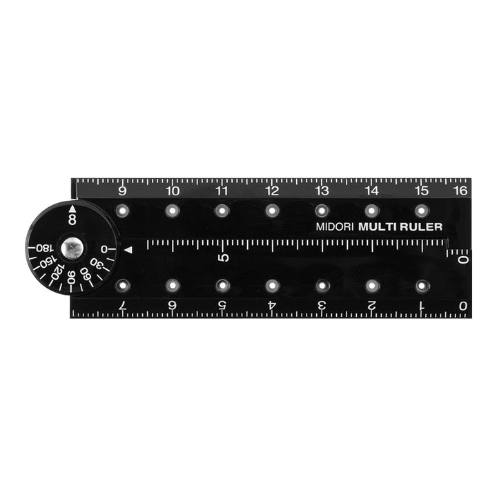 Midori Multi Ruler 16 cm - Black