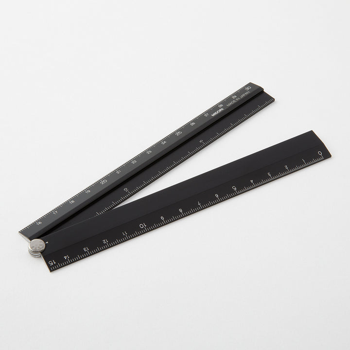 Midori Aluminum Multiple Ruler 30 cm - Black A