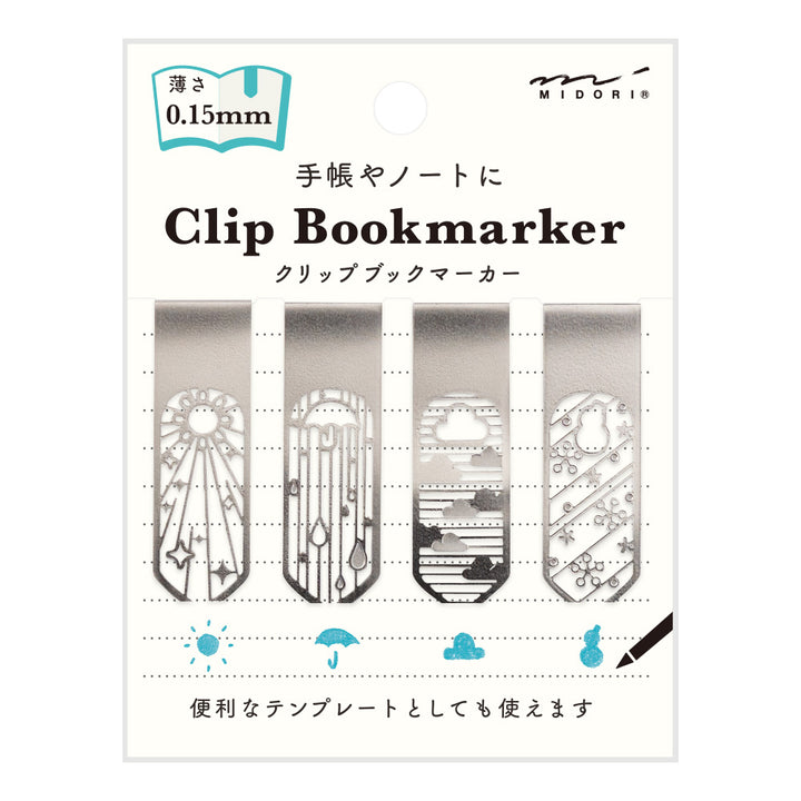 Midori Bookmarker Clip Weather A