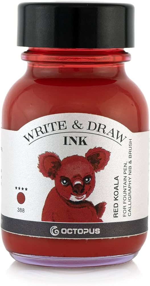 Octopus Write & Draw Ink - Red Koala