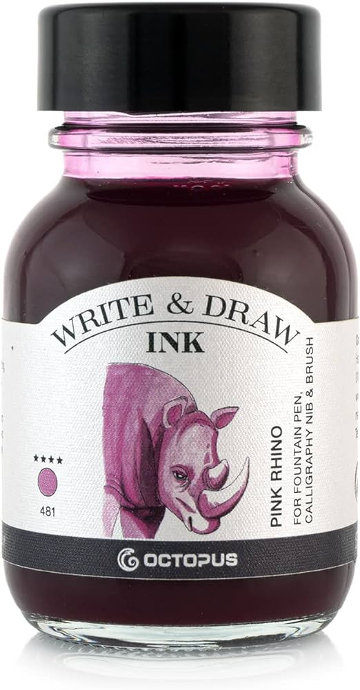 Octopus Write & Draw Ink - Pink Rhino