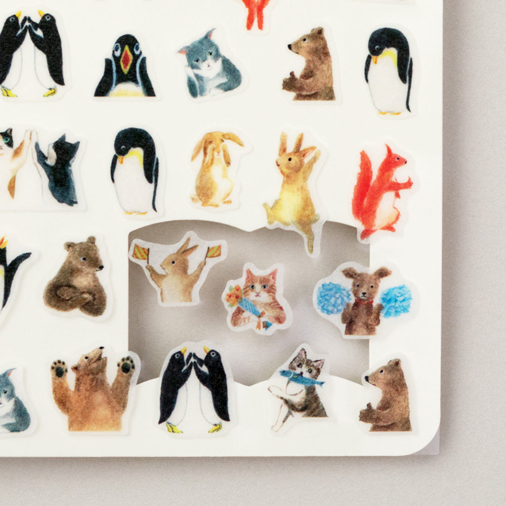 Midori Stickers Daily Records - Animal Feelings