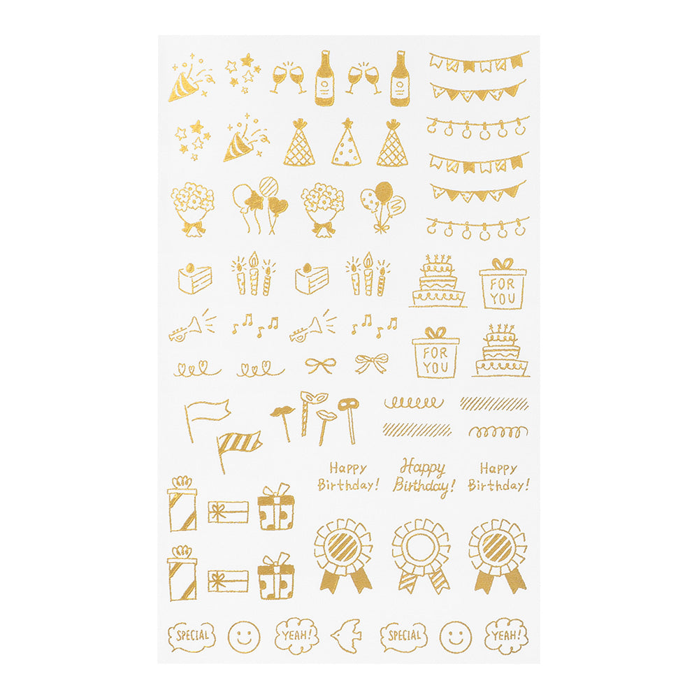 Midori Transfer Sticker Foil 2622 Celebratory Patterns