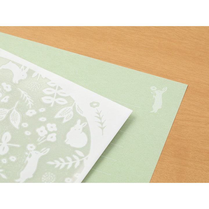 Midori Letter Set 501 Watermark - Rabbit