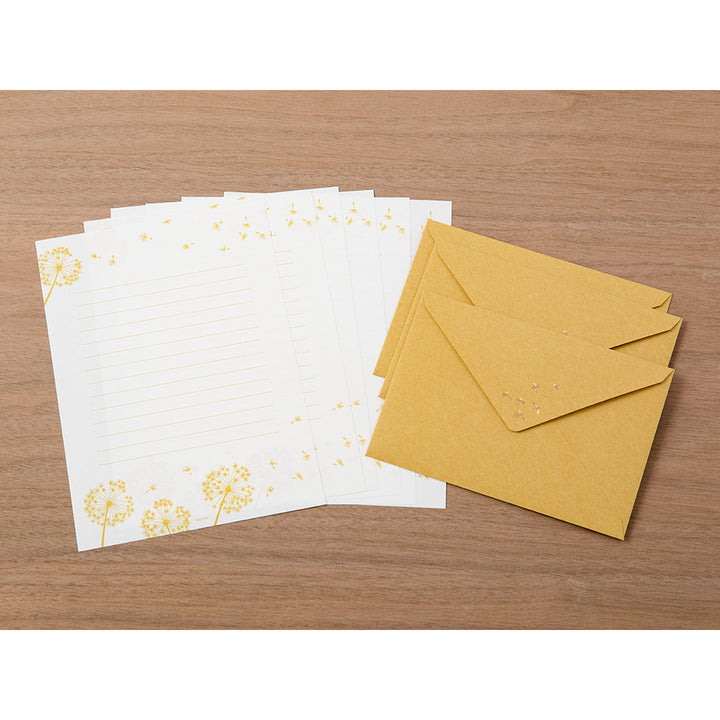 Midori Letter Set 509 Foil Stamped Envelopes - Blowball