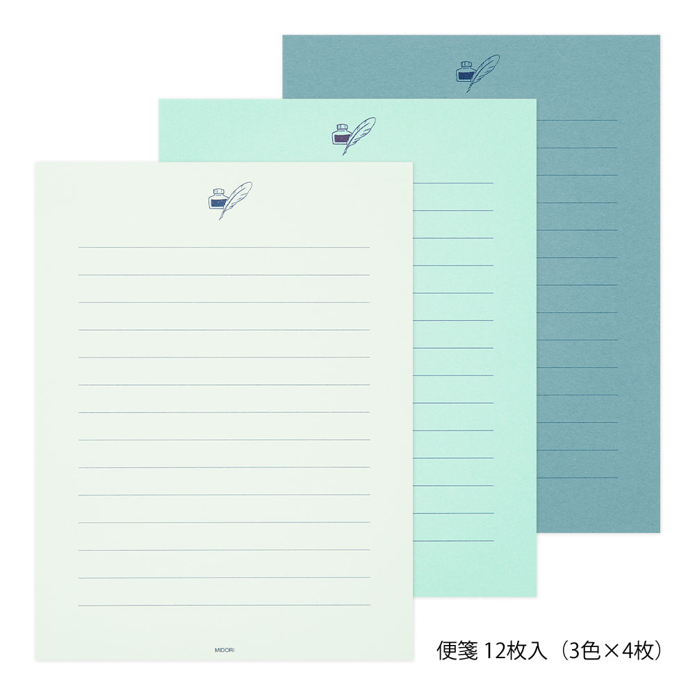 Midori Letter Set 917 Giving a Color Blue