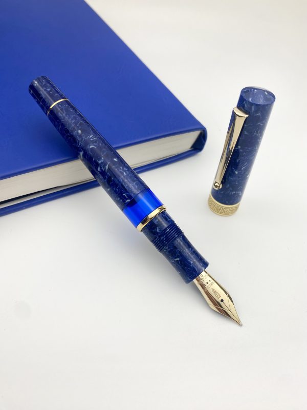 Delta Lapis Blue Celluloid GT Limited Edition Fountain Pen
