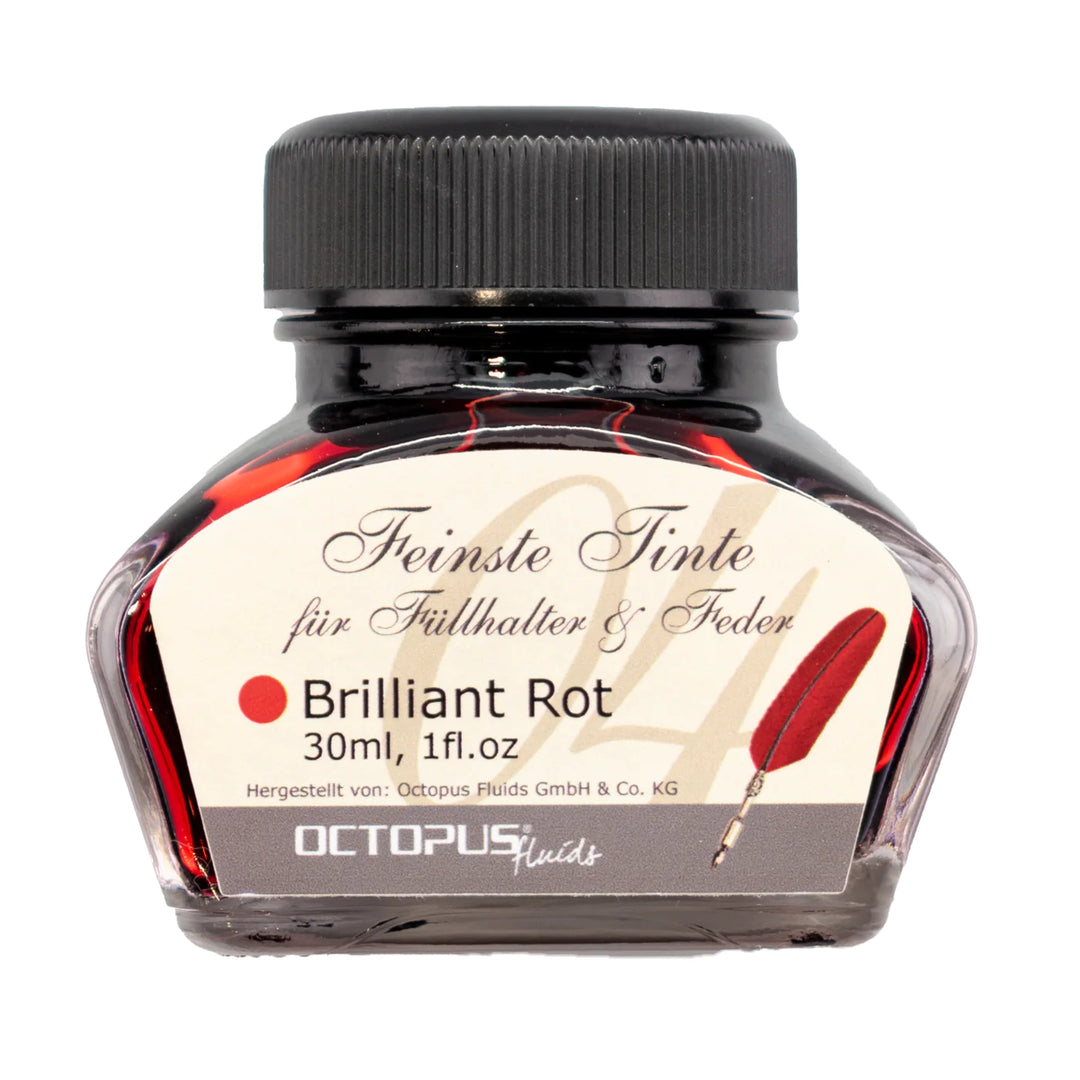 Octopus Classic Collection Fountain Pen Ink - Brilliant Red