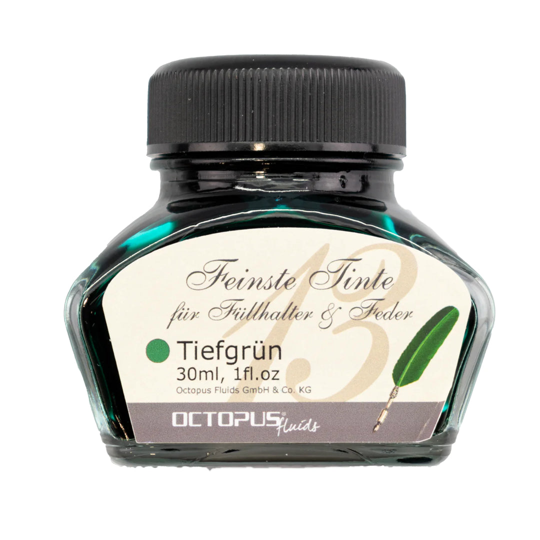 Octopus Classic Collection Fountain Pen Ink - Deep Green