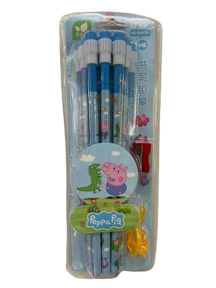 Art Bundle 12 pc Peppa Pig Pencil Set