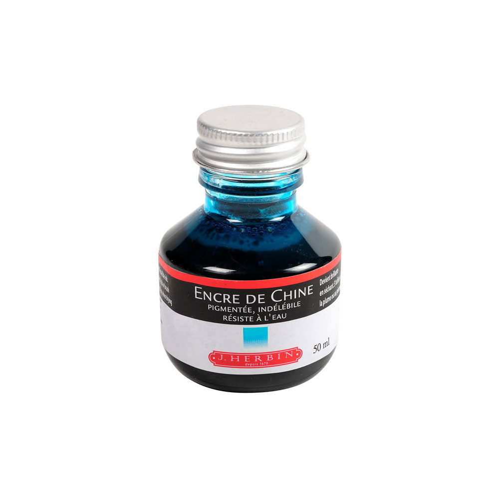 Herbin Indian Ink 50ml Bottle - Turquoise