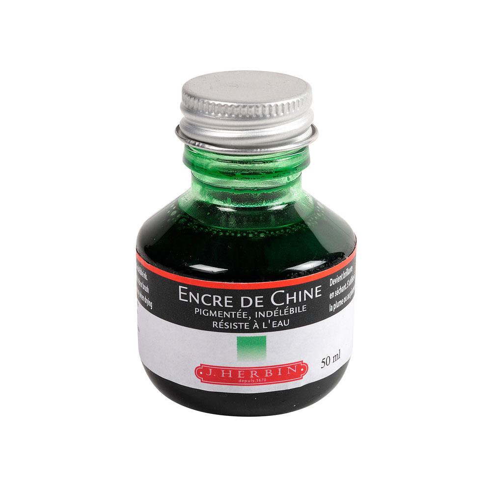 Herbin Indian Ink 50ml Bottle - Vert