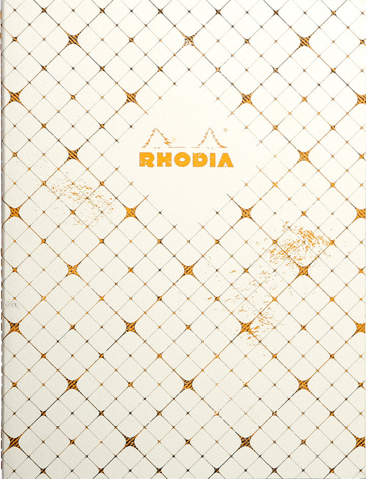 Rhodia Heritage White Quadrille Sewn Line Ruled Notebook