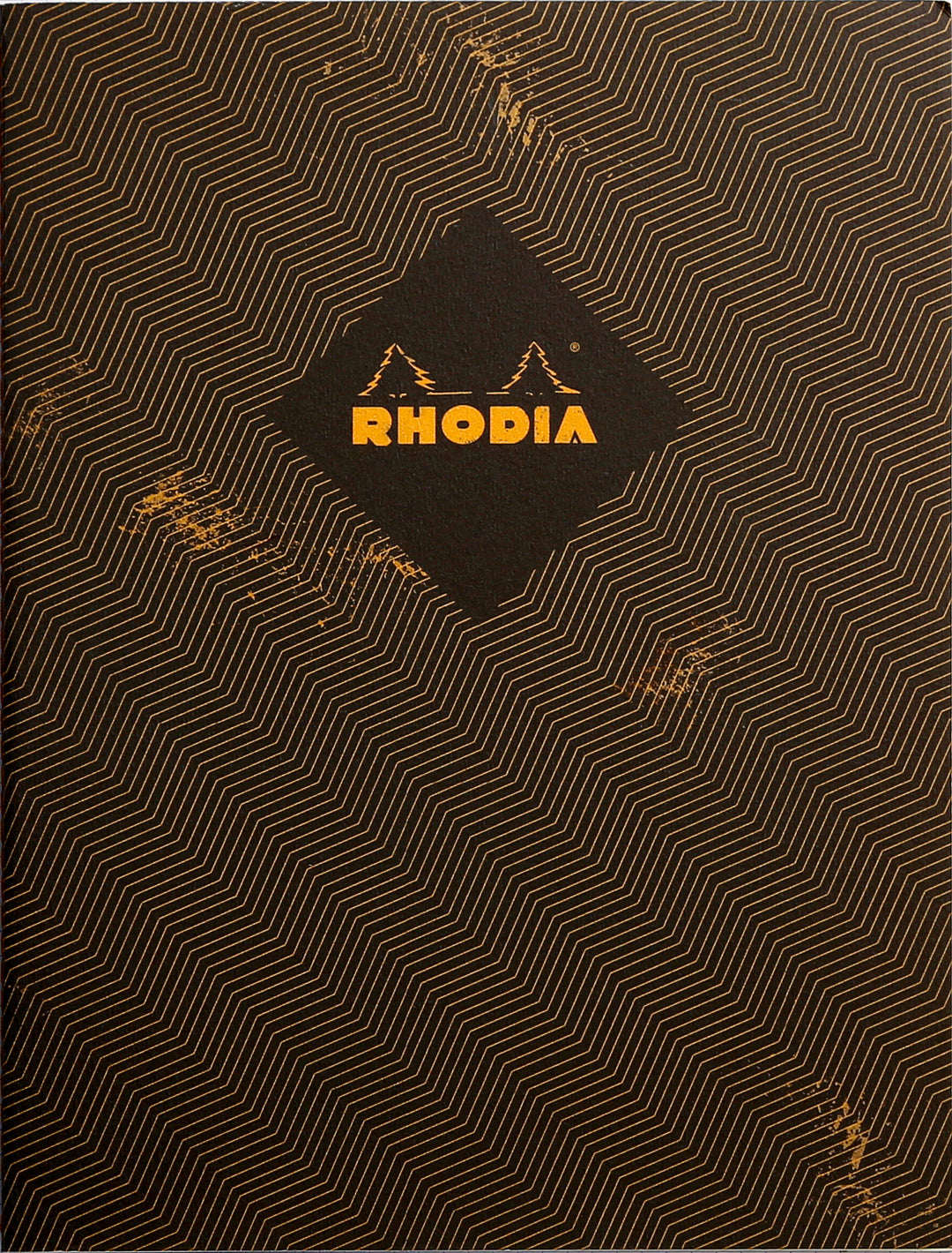Rhodia Heritage Black Chevron Sewn Line Ruled Notebook