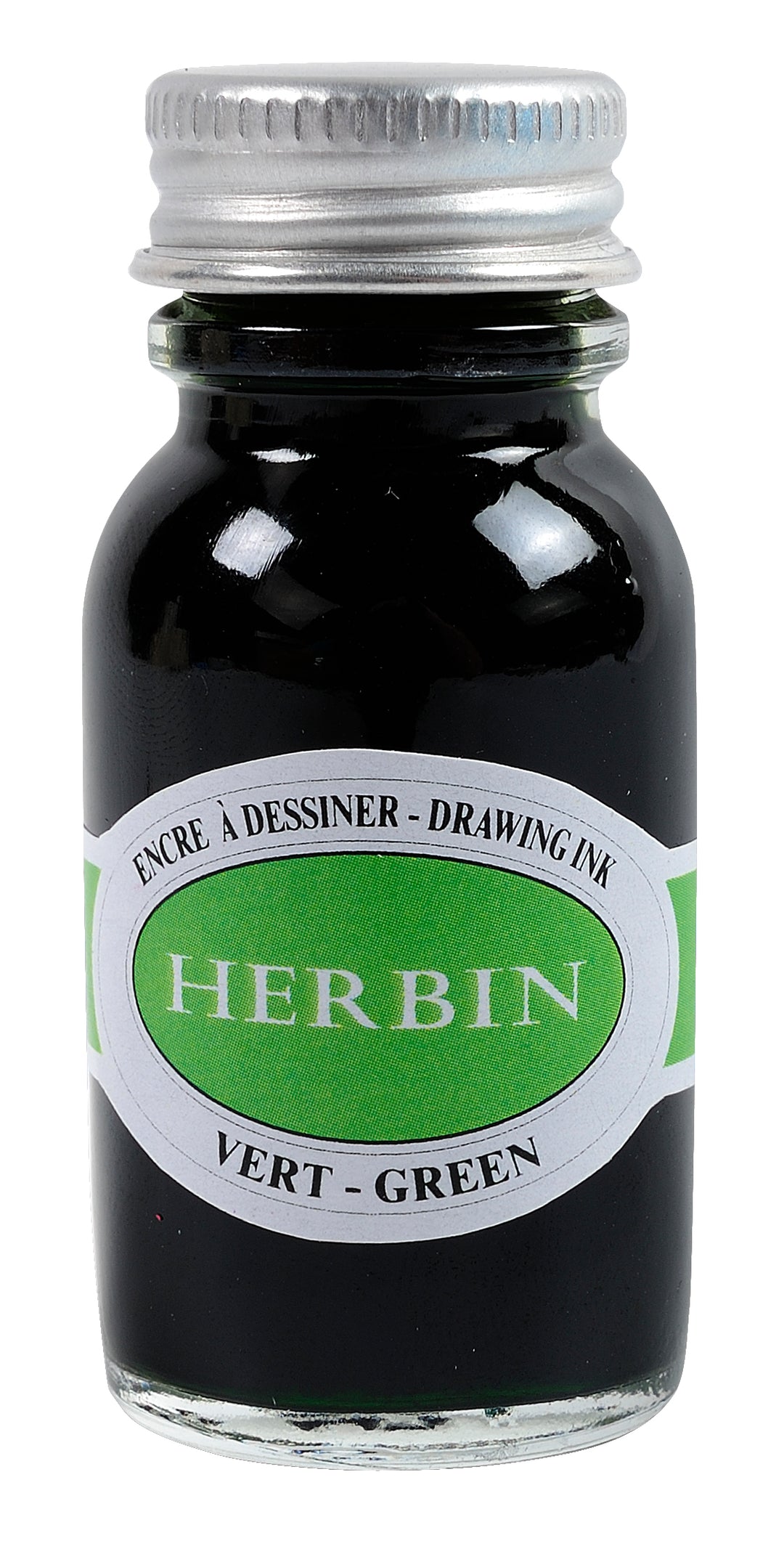 Herbin 15ml Watercolour Drawing Ink Bottle - Vert
