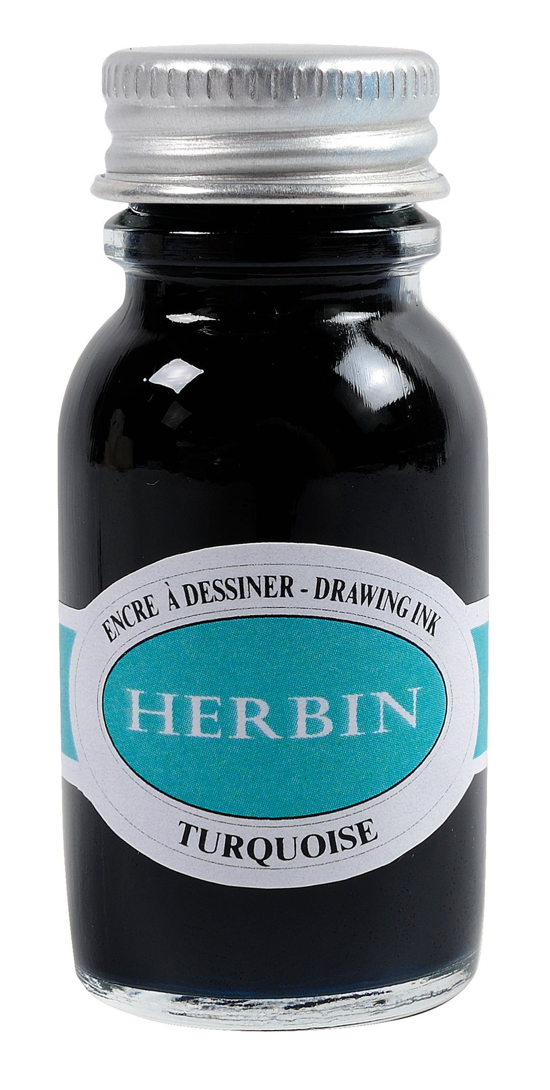 Herbin 15ml Watercolour Drawing Ink Bottle - Turquoise