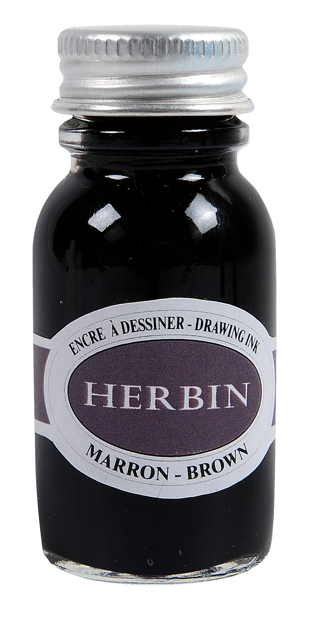 Herbin 15ml Watercolour Drawing Ink Bottle - Marron