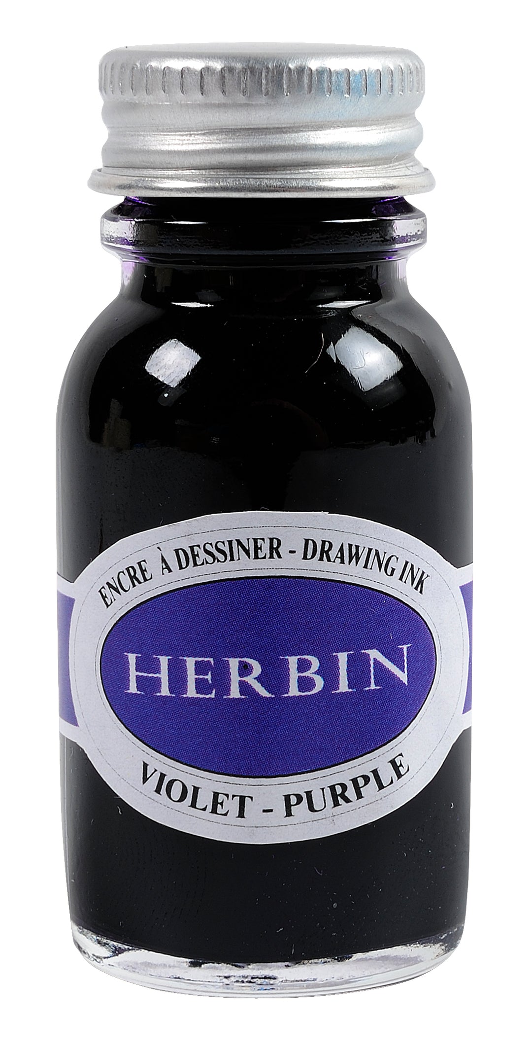 Herbin 15ml Watercolour Drawing Ink Bottle - Violet