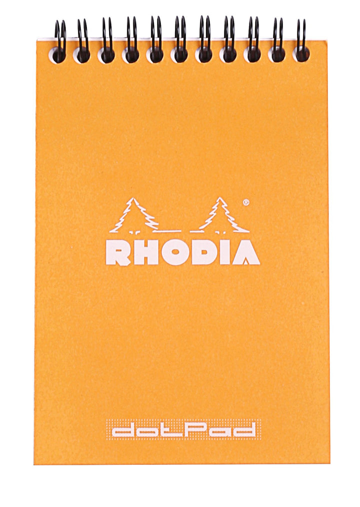 Rhodia Classic Orange Wirebound Dot Grid Notepad