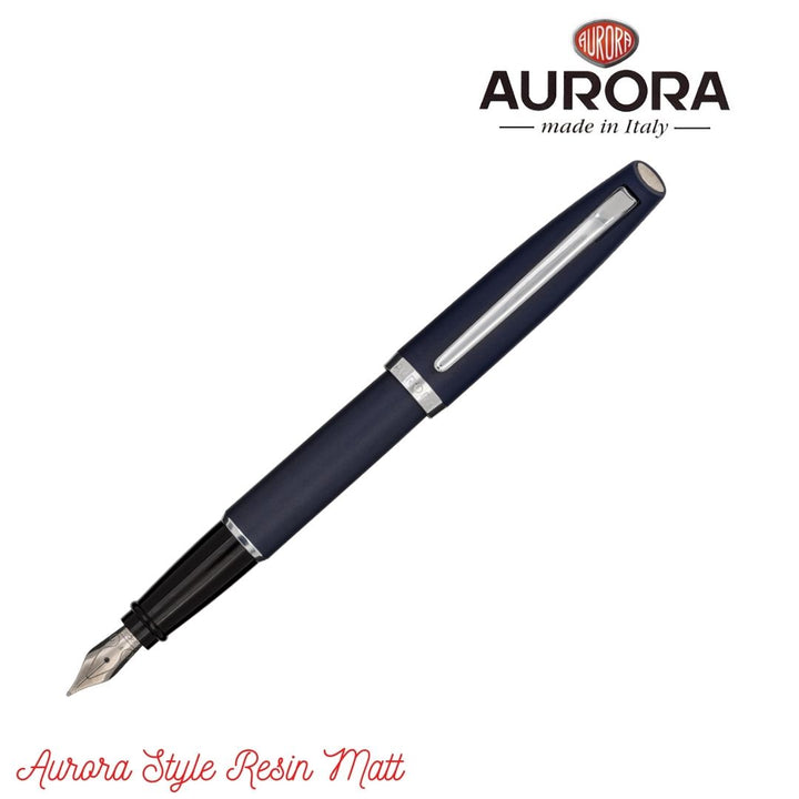 Aurora Style Matt Resin Fountain Pen