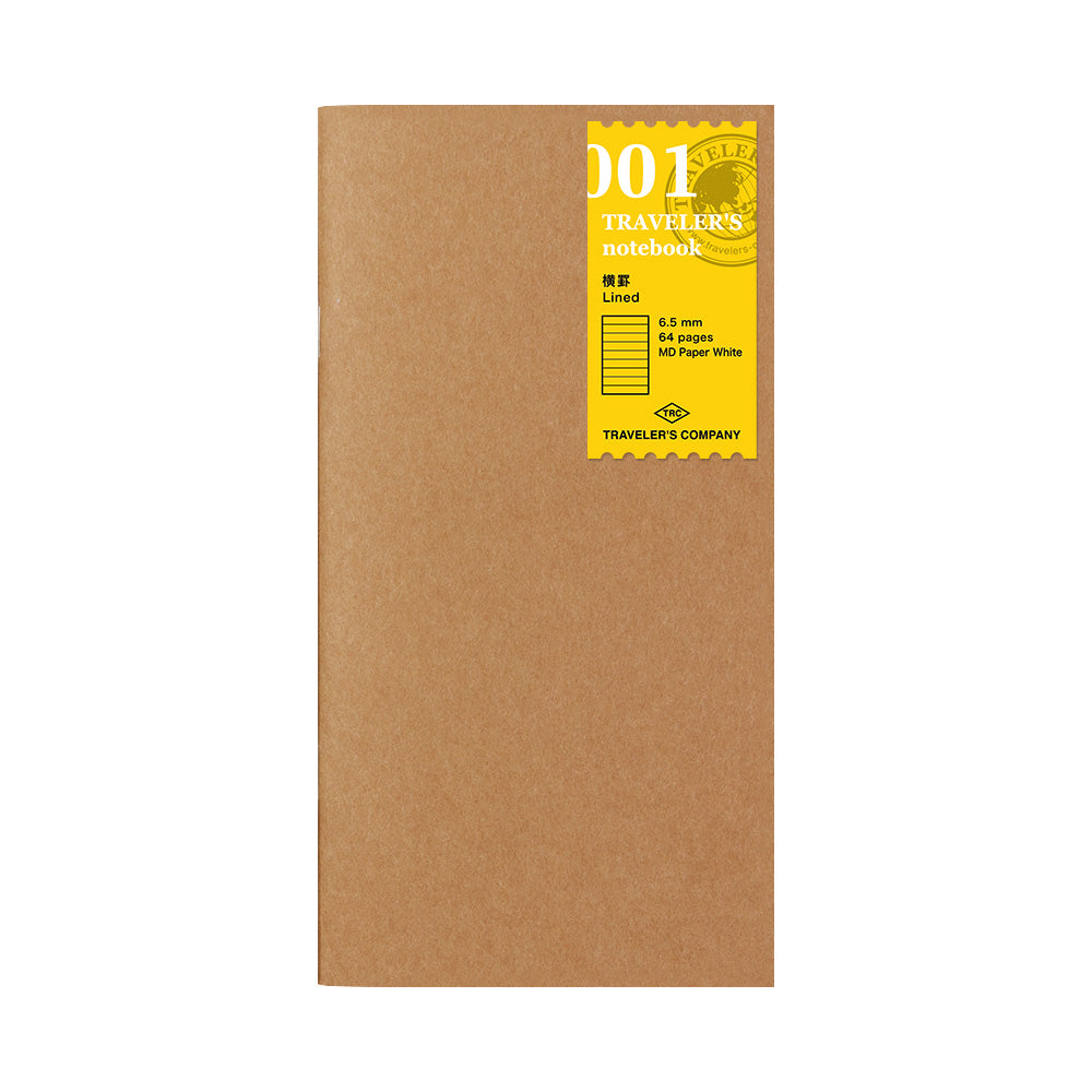 Traveler's Company Notebook Refill 001 Lined - A5-