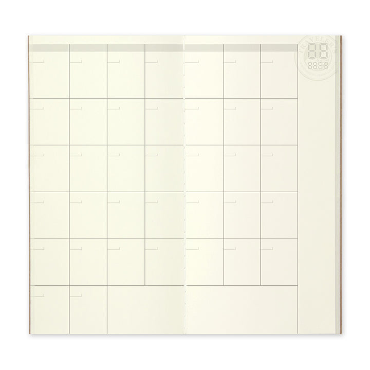 Traveler's Company Notebook Refill 017 Free Diary Monthly - A5-