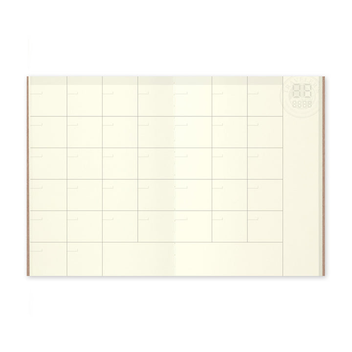 Traveler's Company Notebook Refill 006 Free Diary Monthly - Passport Size