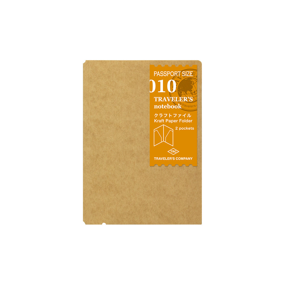 Traveler's Company Notebook Refill 010 Kraft Paper Folder - Passport Size