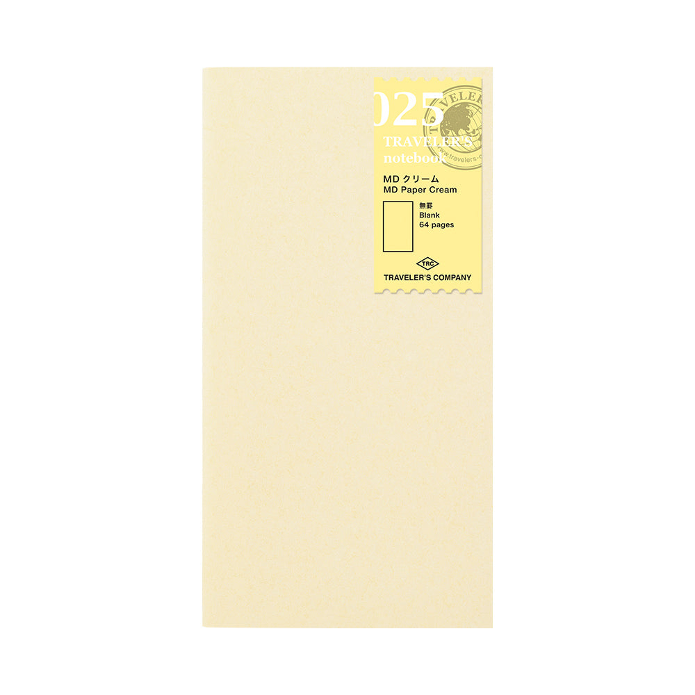 Traveler's Company Notebook Refill 025 MD Paper Cream - A5-