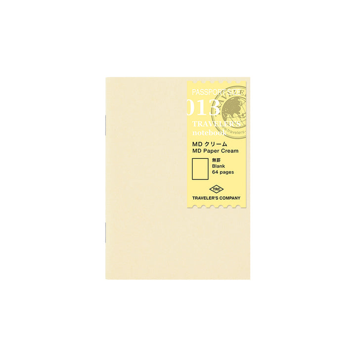 Traveler's Company Notebook Refill 013 MD Paper Cream - Passport Size