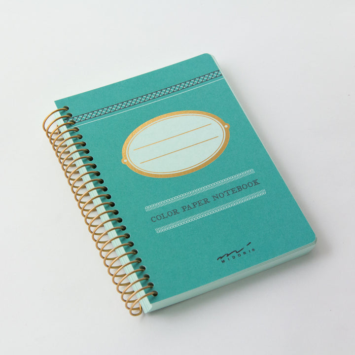 Midori Line Ruled Colour Wirebound Notebook - A7