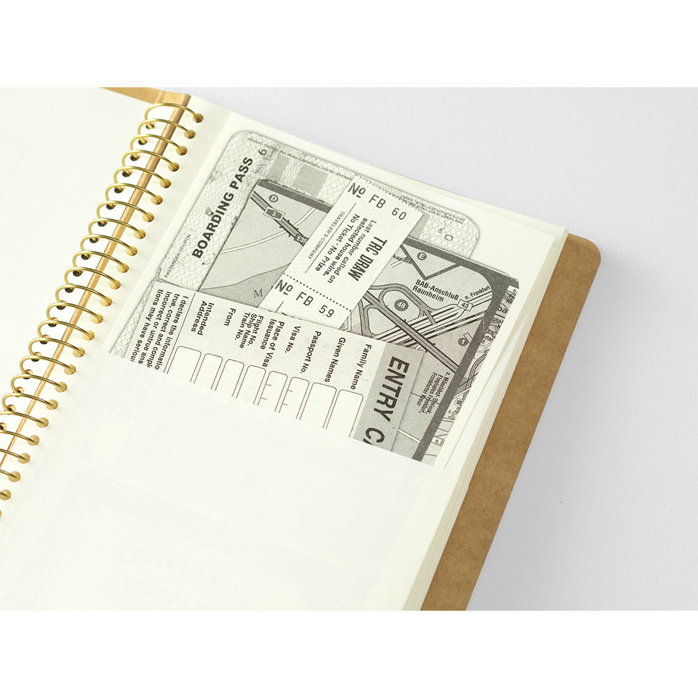 Traveler's Company TRC Spiral Ring Notebook Paper Pocket - A5 Slim