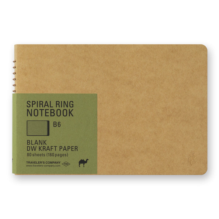 Traveler's Company TRC Spiral Ring Notebook DW Kraft - B6