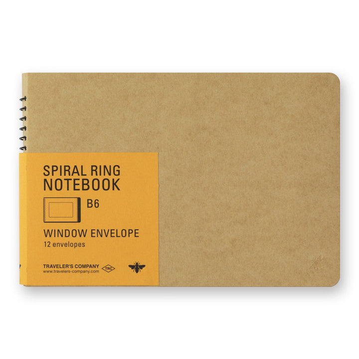 Traveler's Company TRC Spiral Ring Notebook Window Envelope - B6