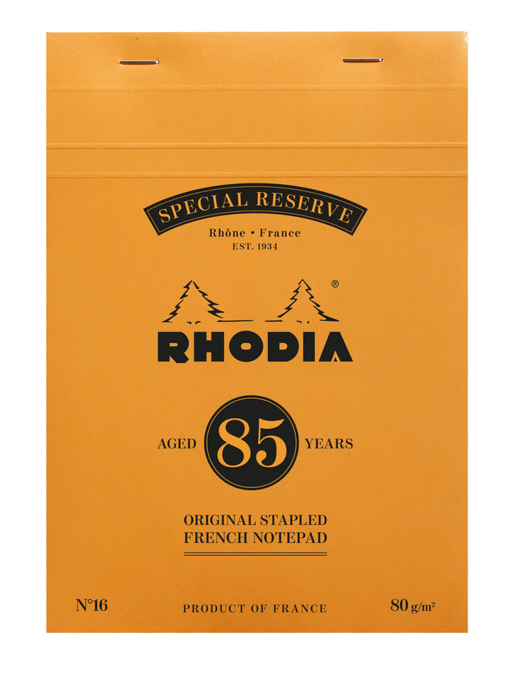 Rhodia 85th Anniversary Limited Edition Stapled Square Grid Notepad - A5